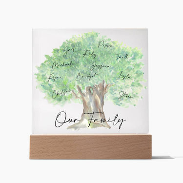 Our Family Personalized Tree Acrylic - Love You This Much